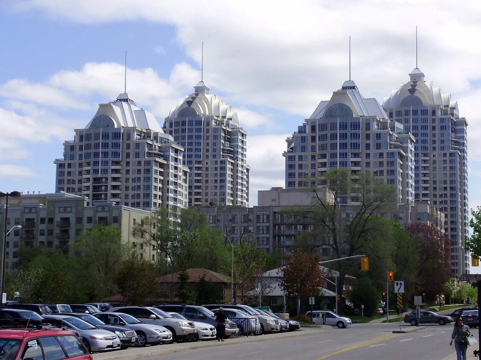 Homes and condo towers in Bayview Village, North York