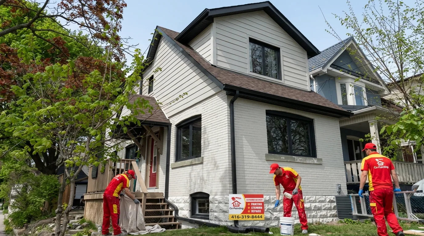 Exterior crew on a residential job